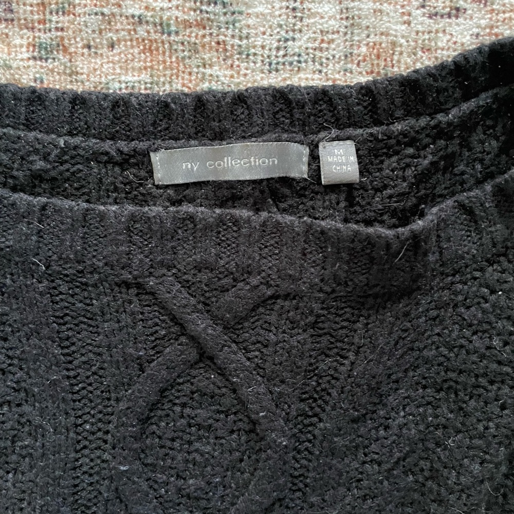 Brown and black oversized knit sweater - Picture 3 of 3